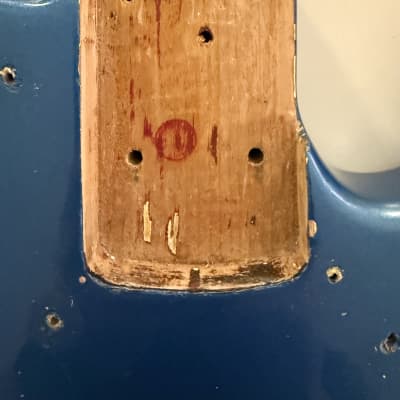 Fender Jazz Bass Body 1971 Lake Placid Blue Refin image 3