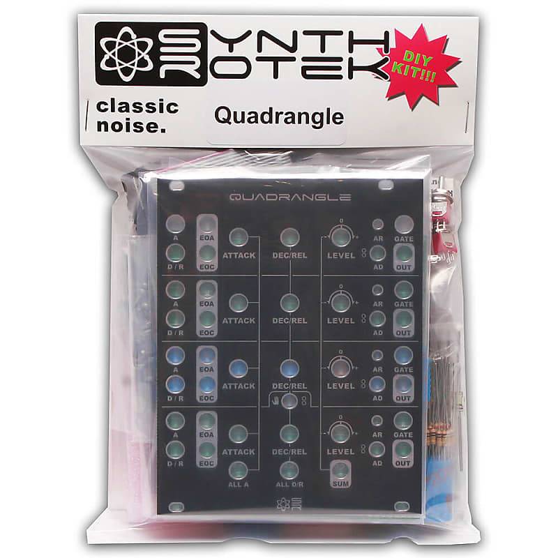 Synthrotek Quadrangle DIY Kit: Eurorack Quad Envelope Kit image 1