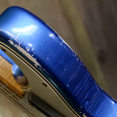 Keith Holland Custom PBASS-ANS #1279 - Electric Blue Metallic Nitro w/ Gator Transit Gig Bag image 22