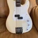Fender '57 P Bass re-issue with upgraded neck, pickups, bridge and tuners white