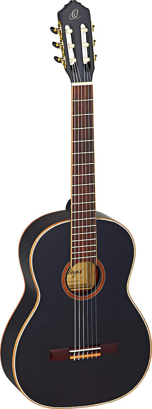 Ortega Guitars R221BK Family Series Nylon 6-String Guitar w/ Free Bag, Spruce Top and Mahogany Body, Wine Red Gloss image 1
