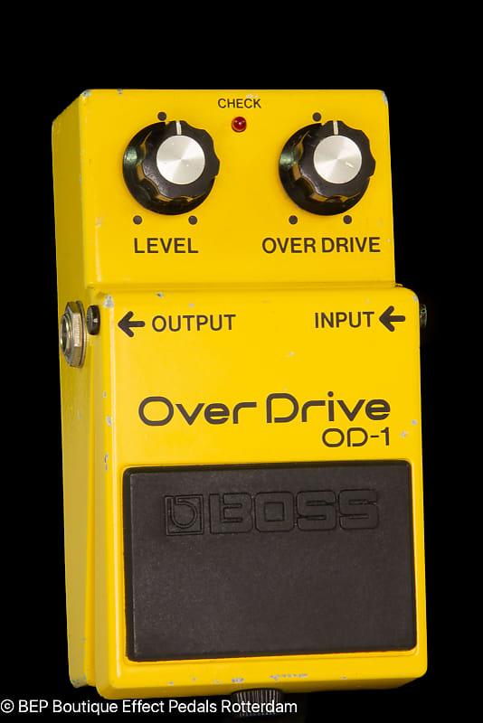 Boss OD-1 Overdrive 1982 Japan s/n 190300 with JRC4558D op