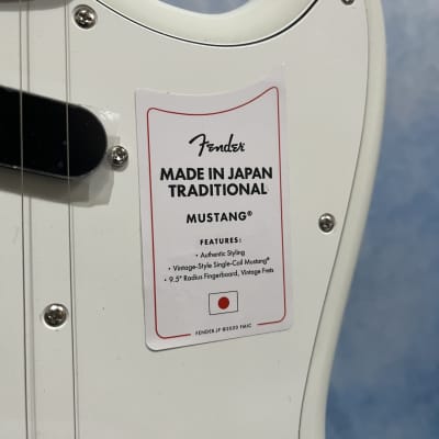 2023 Fender Japan Mustang White Red FSR Limited Competition Traditional 60s MIJ image 6