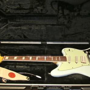 Custom Sonic Blue Fender Jaguar USA Neck Joe Barden Two Tone T/T Fat Strat Stratocaster Pawn Shop image 11