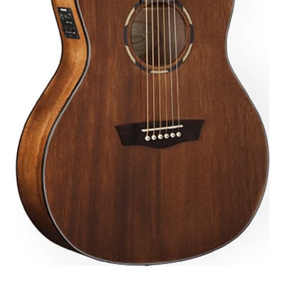 Washburn WLO12SE Woodline 10 Series Orchestra Body Solid Mahogany 6-String Acoustic Electric Guitar image 2