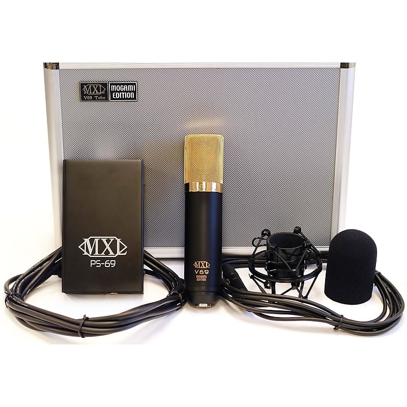 【美品】MXL MXLV69M-EDT　真空管マイクセット ハードケースつき 美品】MXL MXLV69M-EDT 真空管マイクセット ハードケースつき