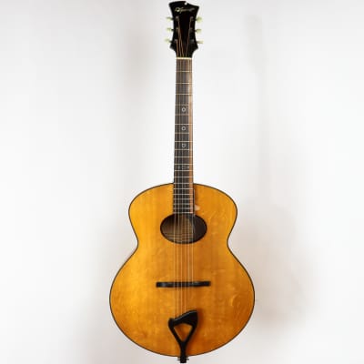 D'Ambrosio 2008 Custom Oval Hole Archtop, Bearclaw spruce, Flame maple, with Original Hardshell Case for sale