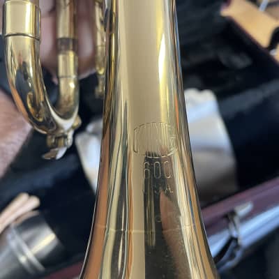 King 600 USA Trumpet With Hard Case And Extras - Needs Tune Up image 5