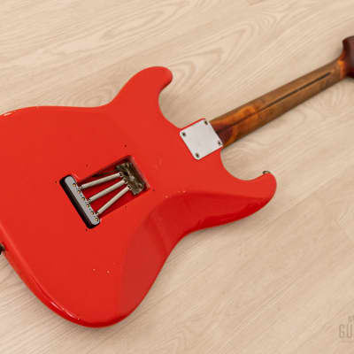 1959 Fender Stratocaster Vintage Guitar Pre-CBS, Matador Red Lacquer (Riggio) w/ Tweed Case image 13