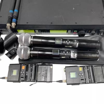 Shure UR4D L3 Dual Wireless Receiver W/2 UR2 Handheld Transmitters #2417 (One) image 18