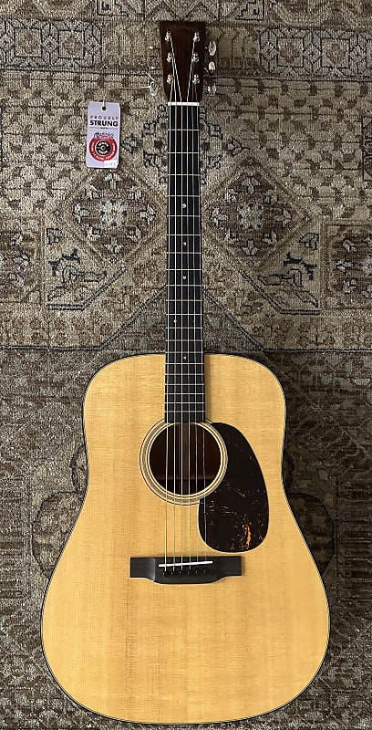 Martin D18 Dreadnought Acoustic Guitar w/ Hardshell Case & Free Pro Setup image 1