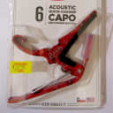 Kyser  Quick-Change Capo for 6-string acoustic guitars, Red Bandana, KG6RB