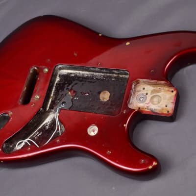 1997 Vintage Fender Stratocaster Plus Body Crimson Burst Original USA Strat 1990's image 6