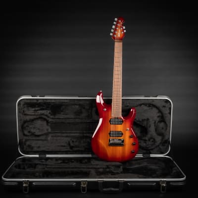 2012 Ernie Ball Music Man PDN JP7 John Petrucci Signature Piezo Honey Roasted | Limited Edition USA 7-String 3.4kg | OHSC for sale
