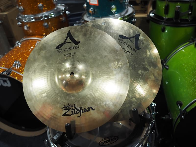 Zildjian 14" A Custom Hi-Hat Cymbals NOS / Authorized Dealer / Free Shipping image 1