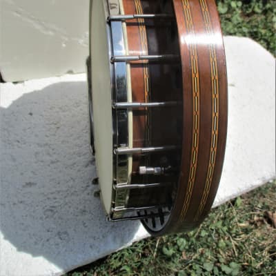 Lange Orpheum Banjo, 1920's,  Resonator, Tone Ring, Page Tuners, HSC,  Unusual Model,  Little Use image 9
