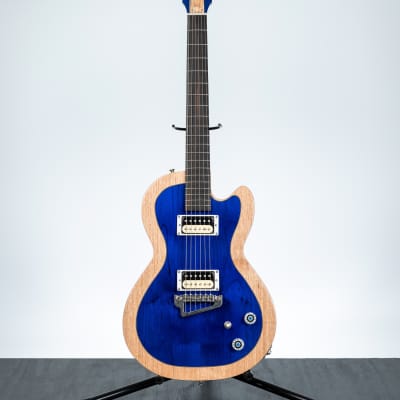 Dirty Elvis Blue Cutaway Electric Guitar - Australian handcrafted guitar w/ case image 1