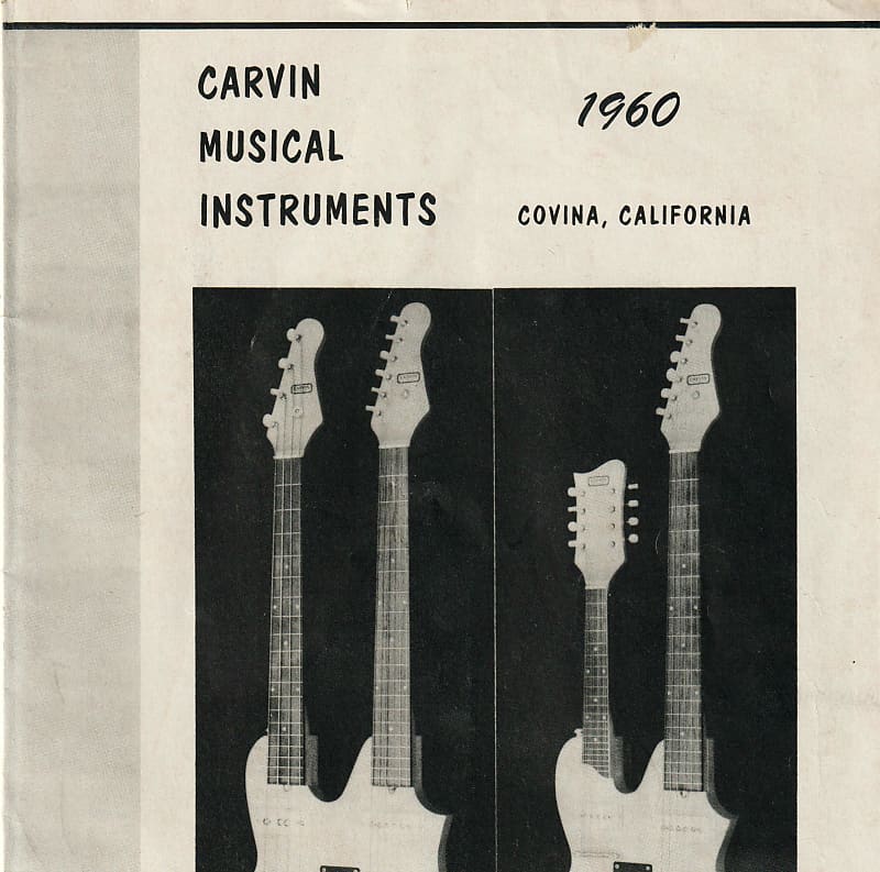Carvin 1960s catalog, made in USA image 1