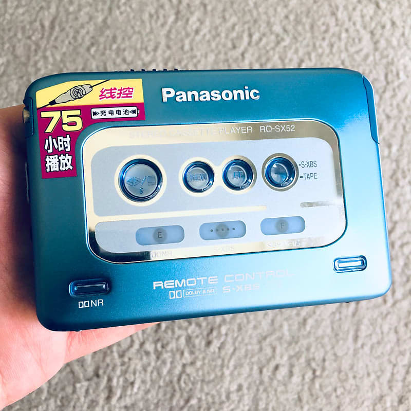 PANASONIC RQ SX52 Walkman Cassette Player, Excellent Blue ! Working !