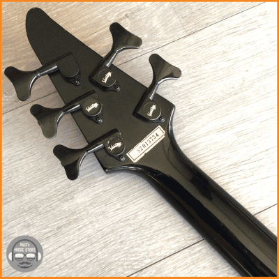 Vantage 750B 5 String Bass Satin Black – Left Handed – New Strings, Leather Strap – Samick 1992 image 21