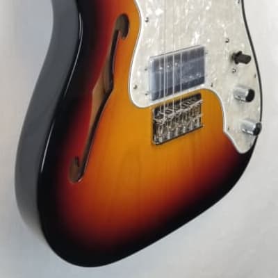 Fender American Vintage II 1972 Telecaster Thinline, Semi-Hollow Ash Body,Maple Fingerboard, 3-Color Sunburst, w/HSC image 5