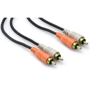 Hosa CRA202AU CRA202G Dual RCA Stereo Interconnect Gold - 2 Meter
