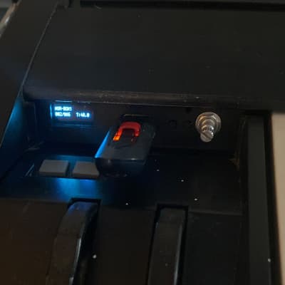 USB Floppy Drive Emulator WITH KNOB for Ensoniq ASR-10 plus 100's of disks & OLED Display