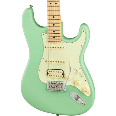 Fender American Performer Stratocaster® HSS Electric Guitar, Satin Surf Green image 1
