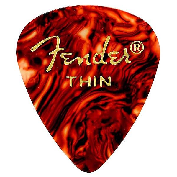 Fender 351 Classic Celluloid Guitar Picks - SHELL - THIN - 144-Pack (1 Gross) image 1