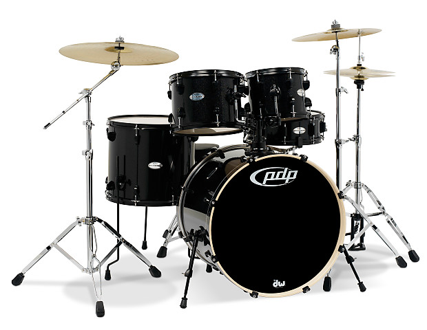 PDP PDMA22Z8BK Mainstage Series Complete 5pc Kit w/ Zildjan 360 Cymbal Pack image 1