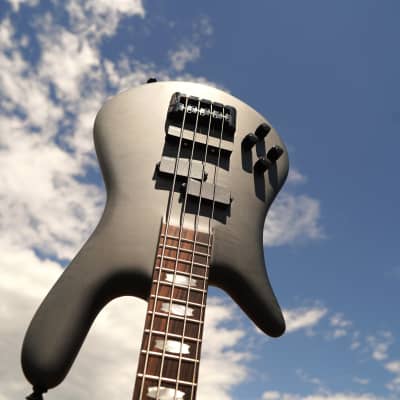 Spector  Euro4LX  - Trans Black Stain Matte Left Handed 4-String Electric Bass Guitar w/ Gig Bag (2023) image 8