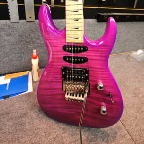 RARE Trans Purple Kramer Striker 211 with Floyd Rose | Reverb