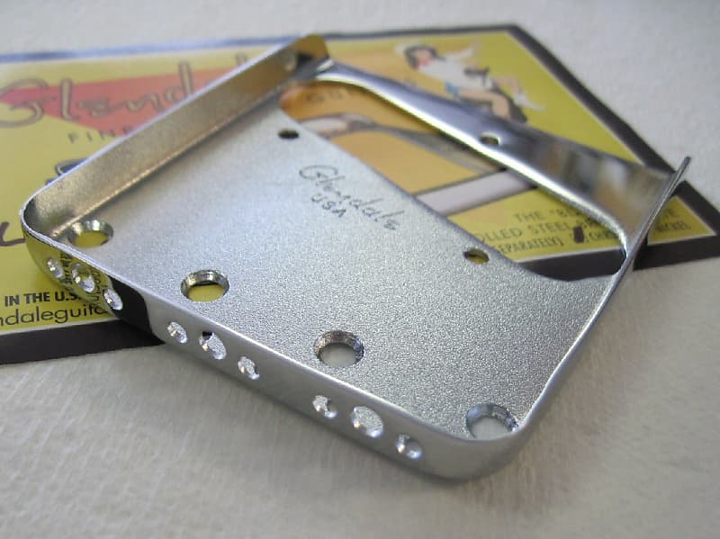 Glendale Top Loader Blackguard Telecaster Bridge Plate | Reverb