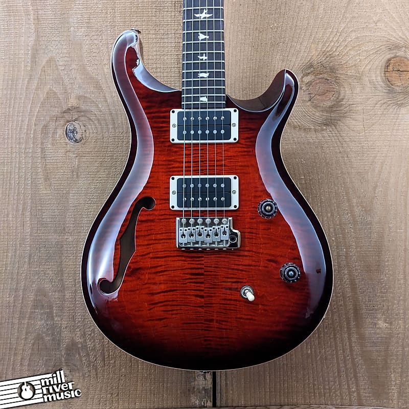 Paul Reed Smith PRS CE 24 Semi-Hollow Electric Guitar Fire Red Burst w/ Gig Bag