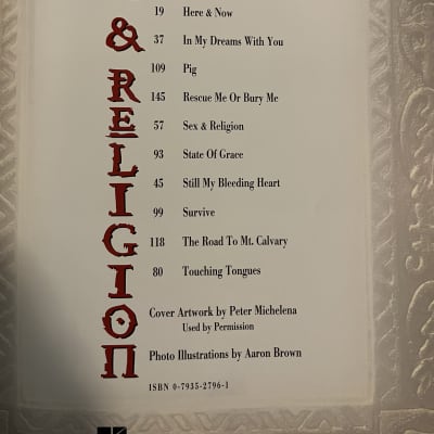 Steve Vai - Sex and Religion - Guitar Tab / Tablature Book image 3
