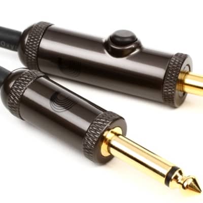 D'Addario PW-AG-15 Circuit Breaker Straight to Straight Instrument Cable - 15 foot image 1