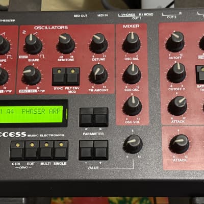 Access Virus A Desktop Digital Synthesizer - Black / Red
