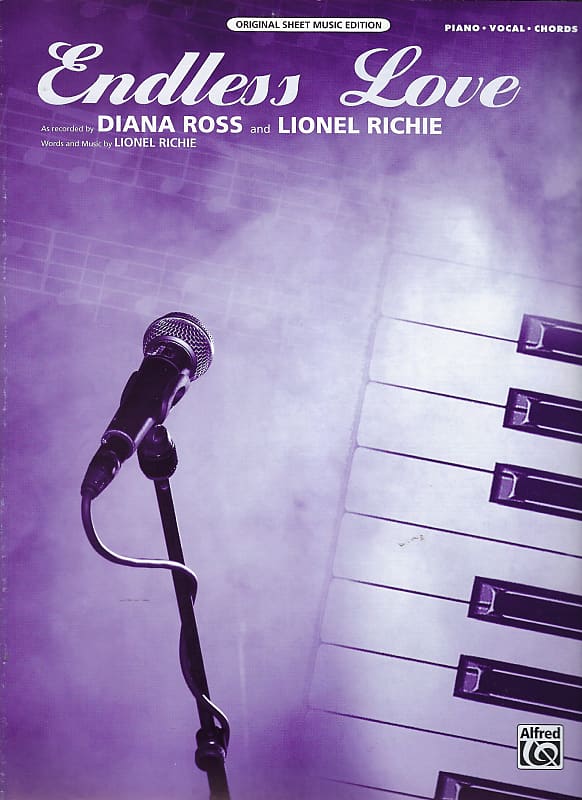 Diana Ross Lionel Richie Endless Love Sheet Music Reverb 6819