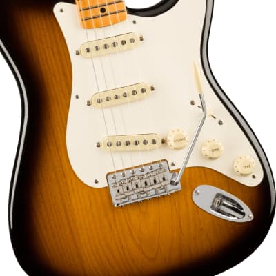 Fender American Vintage II 1957 Stratocaster Electric Guitar Maple Fingerboard, 2-Color Sunburst image 3
