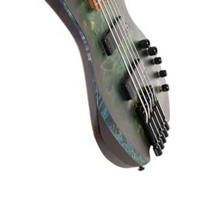 Cort SPACE 5 SDG-U 5-String Headless Space Bass Star Dust Green image 4