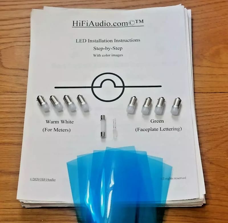 McIntosh MC2505 bulbs  lamps lights  			