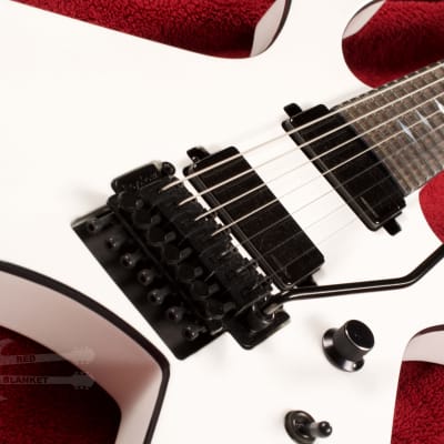 B.C. Rich Warlock Legacy Extreme 7 with Floyd Rose - Gloss Glitter Rock White image 8