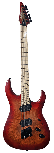 Legator Ninja R 200 Multi Scale 6 string Scarlet Burst Reverb