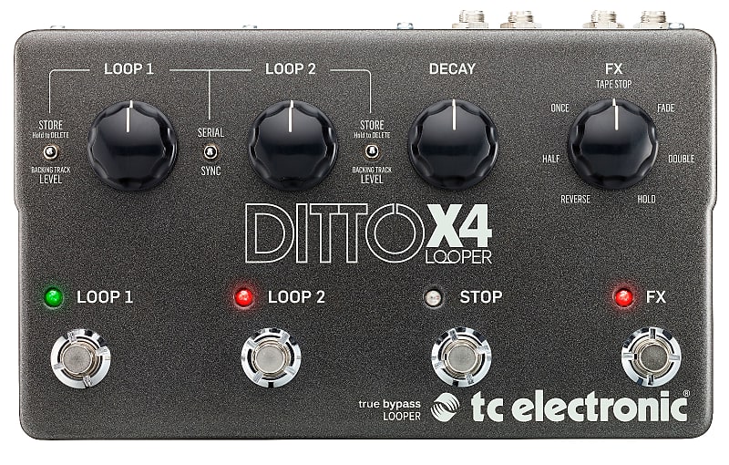 Tc Electronic Ditto X4 Looper Effetto Stereo A Pedale Loop True Bypass image 1