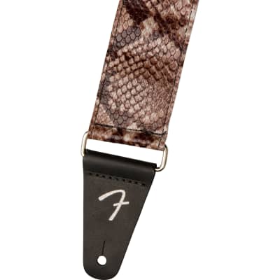 Fender Wild Faux Snakeskin Leather Strap, 2" image 2