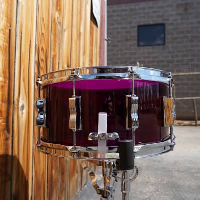 2024 USA Ludwig Purple Vistilite Series 6.5 X 14" Snare Drum image 8