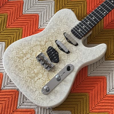 Magnetic Heaven- Nashville Mustang! - 7/8 Scale Nashville Telecaster with Mustang Neck! - Floral Print! - image 1