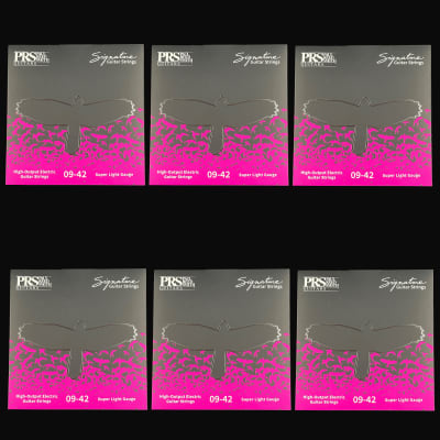 Paul Reed Smith PRS Signature Electric Guitar Strings Super Light .009-.042 6 Pack for sale