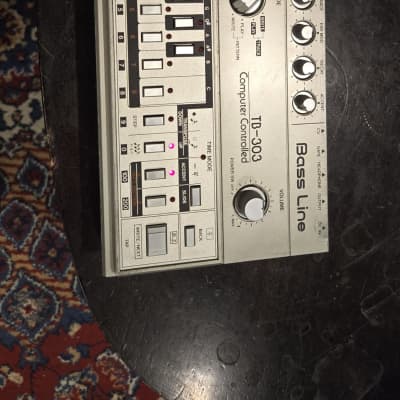 Roland TB-303 Bassline Synthesizer Module , with upgraded RE-303 CPU with MIDI + original carrying bag