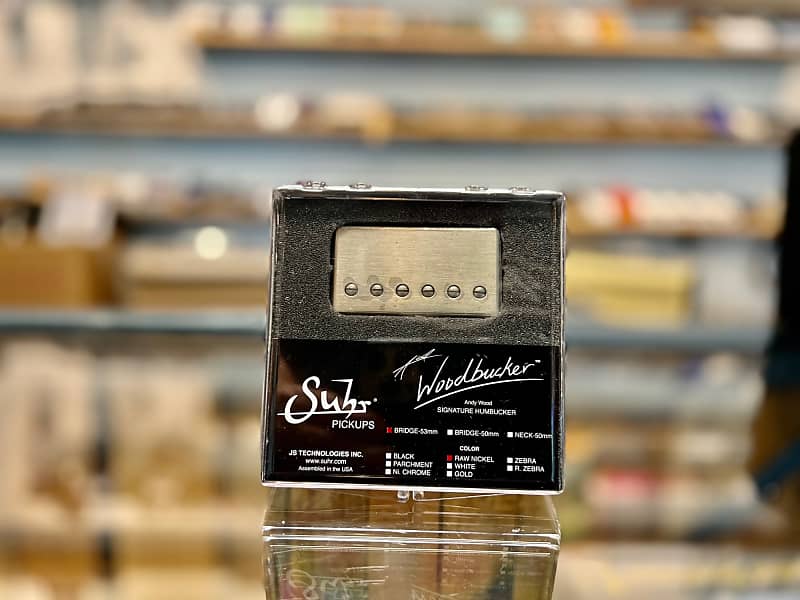 Suhr Woodbucker Bridge 50mm Raw Nickel Pickup